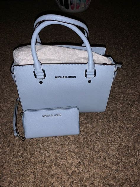 michael kors navy bag small|baby blue Michael Kors bag.